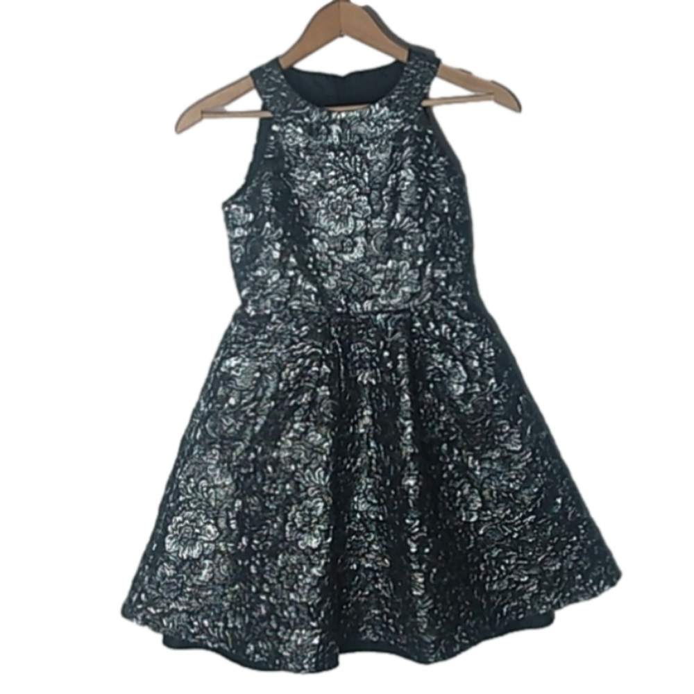 Blush girls party dress by US Angels size 12 metallic with zipper on the back